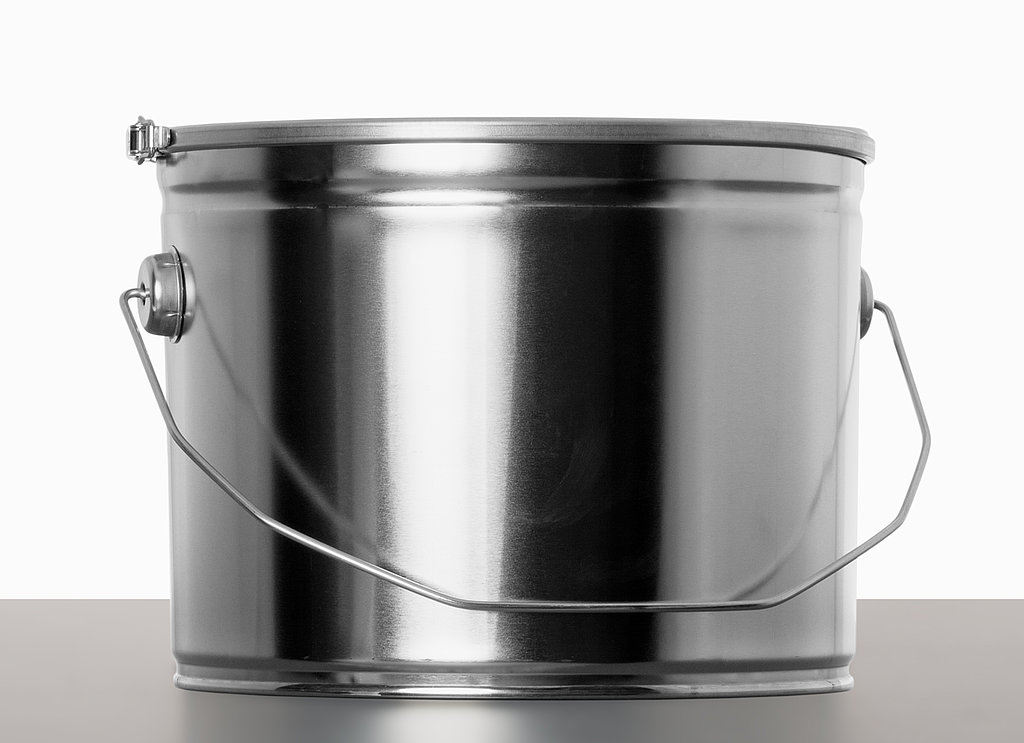 5 ltr conisch blik blank/blank UN Y1.8 incl. deksel/spanring